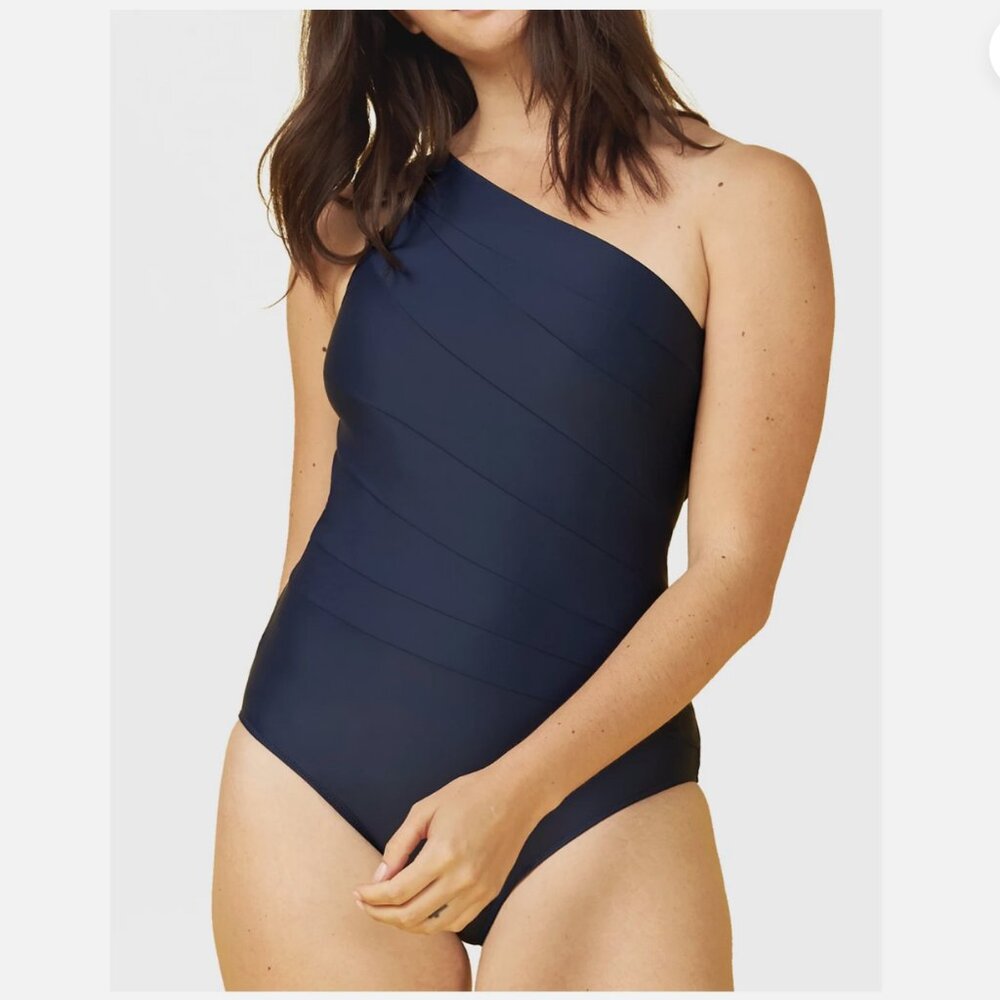 SummerSalt The Sidestroke One Piece Swimsuit in Navy Blue #T756